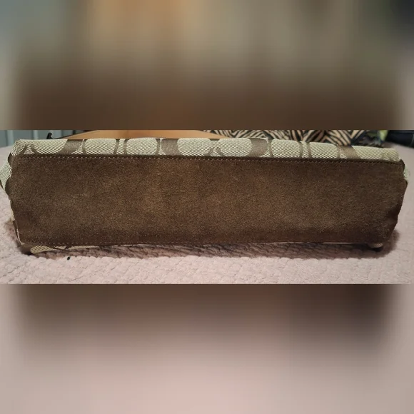 Coach Vintage Signature Stripe Baguette Demi Bag EUC - Picture 4 of 8